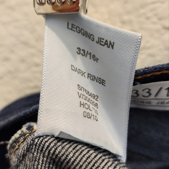 GAP 1969 Dark Blue Stirrup Jeans size 33/16r - Picture 9 of 14